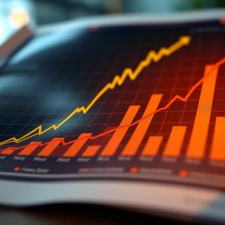 Graph depicting the relationship between risk management practices and financial outcomes in Kenyan companies