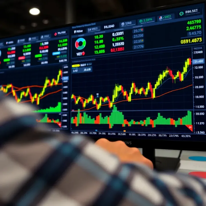 User navigating forex trading platform interface with charts and currency pairs