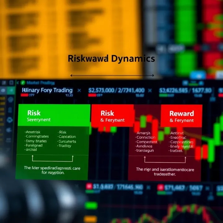Risk and Reward Dynamics in Binary Forex Trading in Kenya Diagram illustrating risk and reward factors in binary forex trading within Kenyan market
