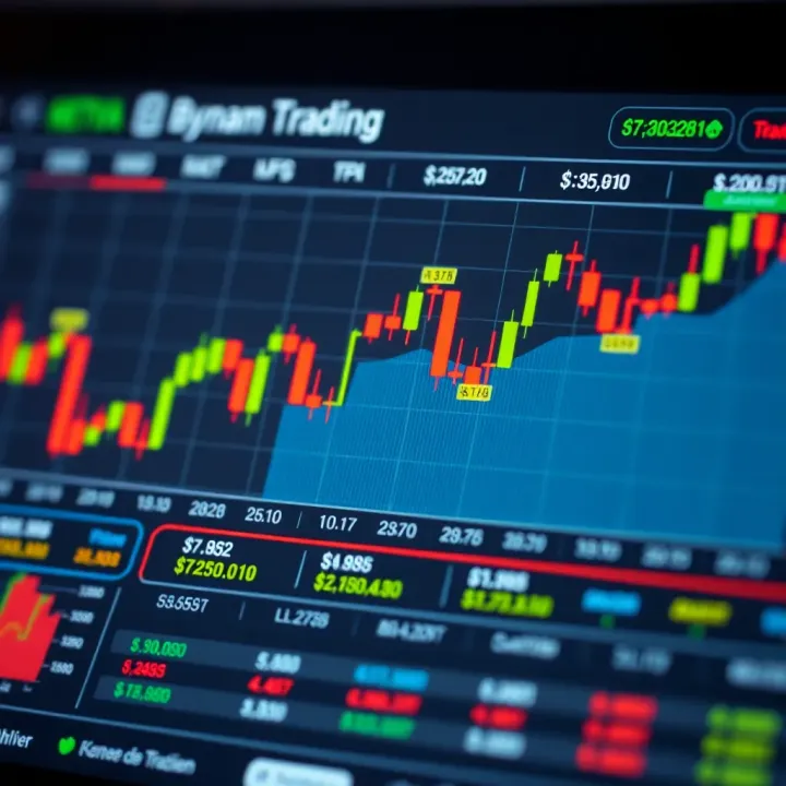 Chart illustrating binary options trading outcomes with potential gains and losses
