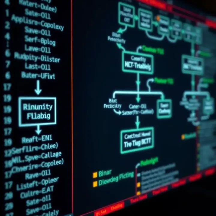 Flowchart illustrating the use of binary variables in programming logic and decision making