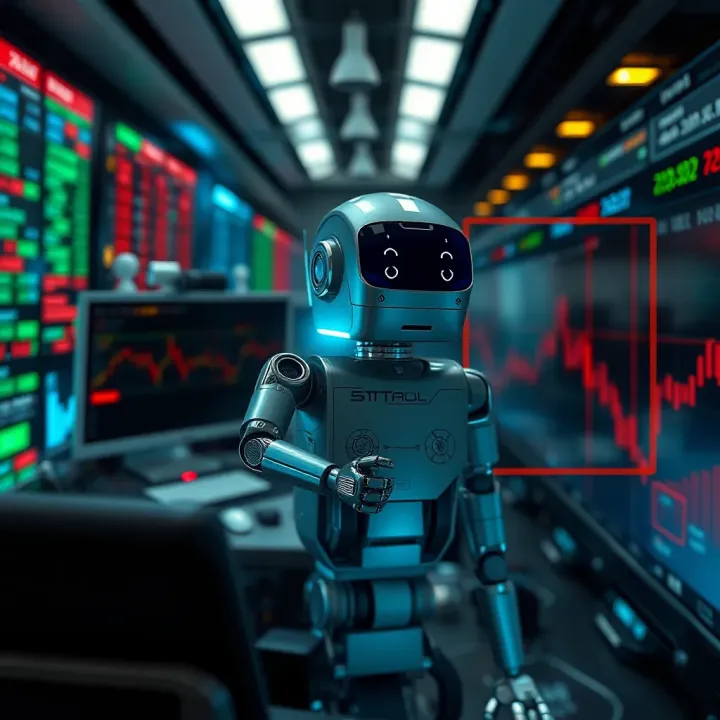 Diagram illustrating the operational flow of automated forex trading bots analyzing market data