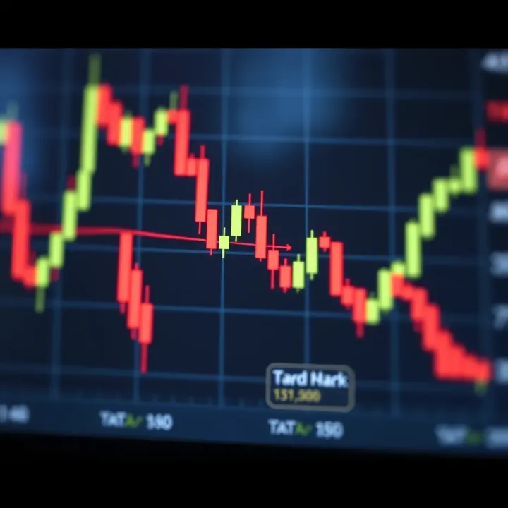 Chart showing practical application of candlestick patterns for market decision-making in trading