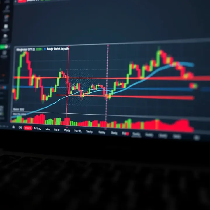 Graph showing popular bullish and bearish chart formations on trading platform