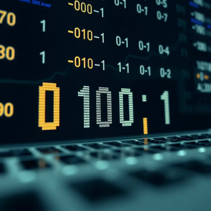 Visual example showing a binary number being converted to its decimal equivalent