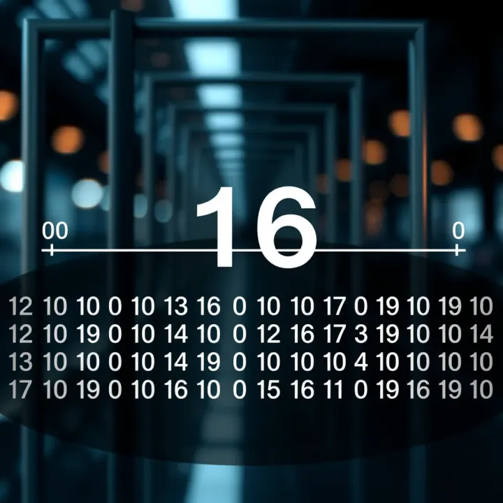 Illustration showing the division of a decimal number by two with remainders used to form a binary sequence