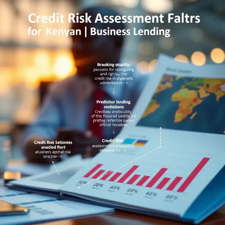 Graphical representation of credit risk assessment factors for business lending in Kenya