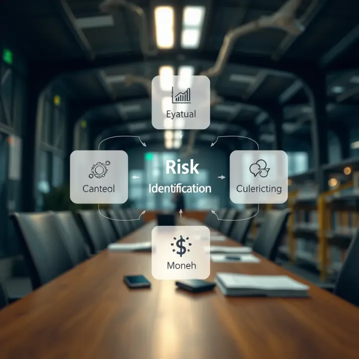 Diagram of risk identification within a business environment