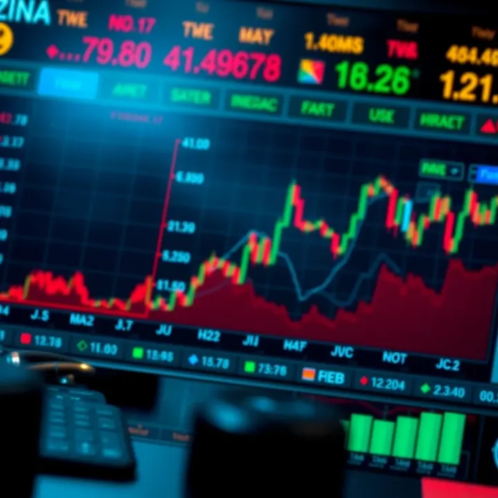 Graphical representation of major economic indicators influencing global financial markets